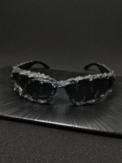 Vintage Skull Cashew Flower Unisex Fashion Glasses