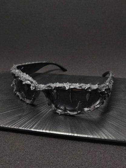 Vintage Skull Cashew Flower Unisex Fashion Glasses