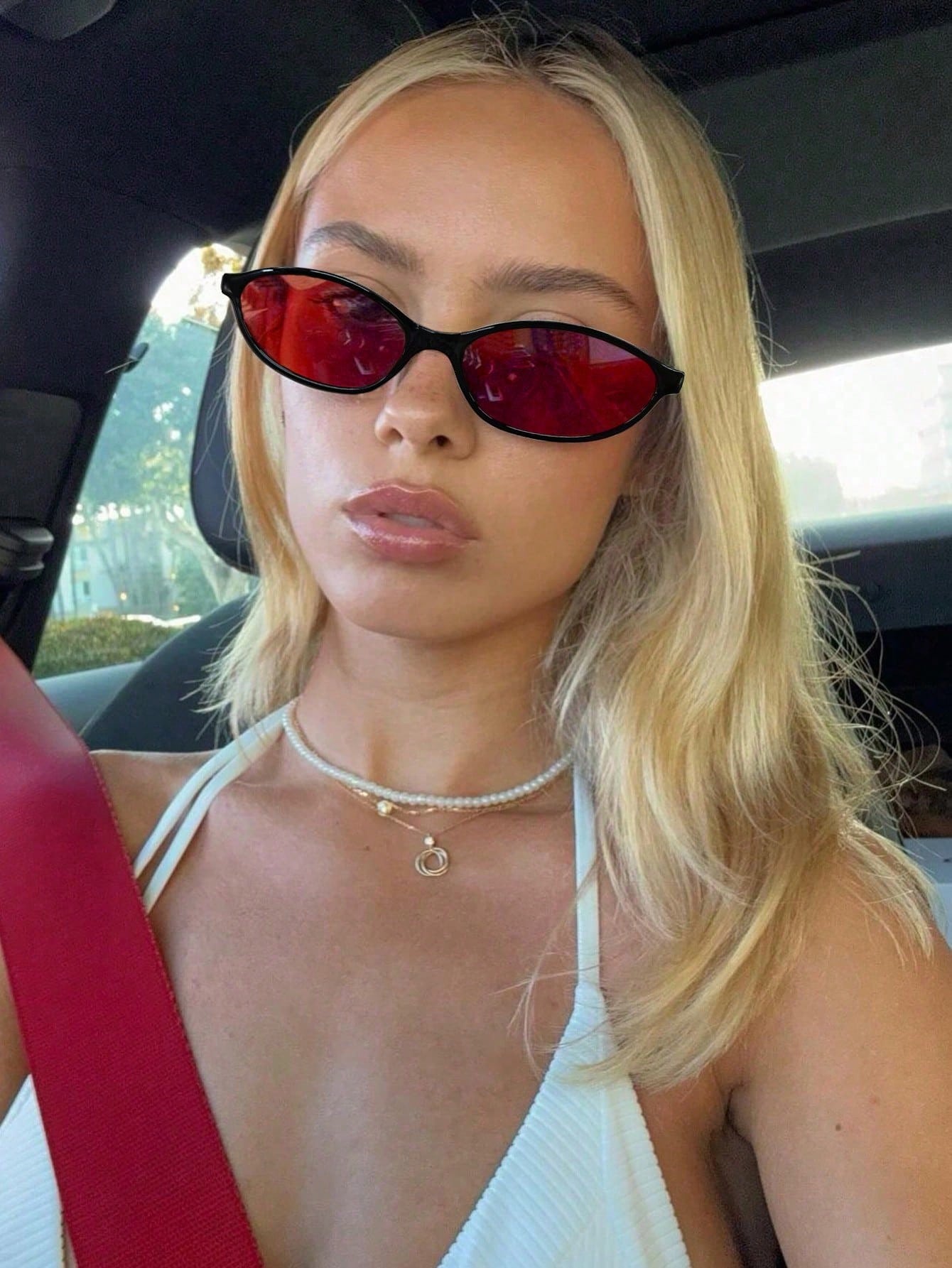 Retro Oval Small Frame Fashion Glasses for Women