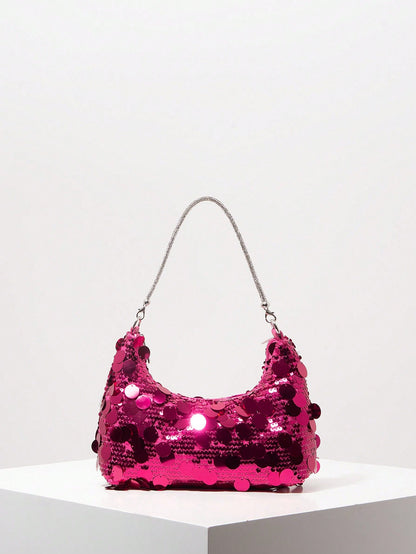 Elegant Sparkling Sequin Party Shoulder Bag & Purse