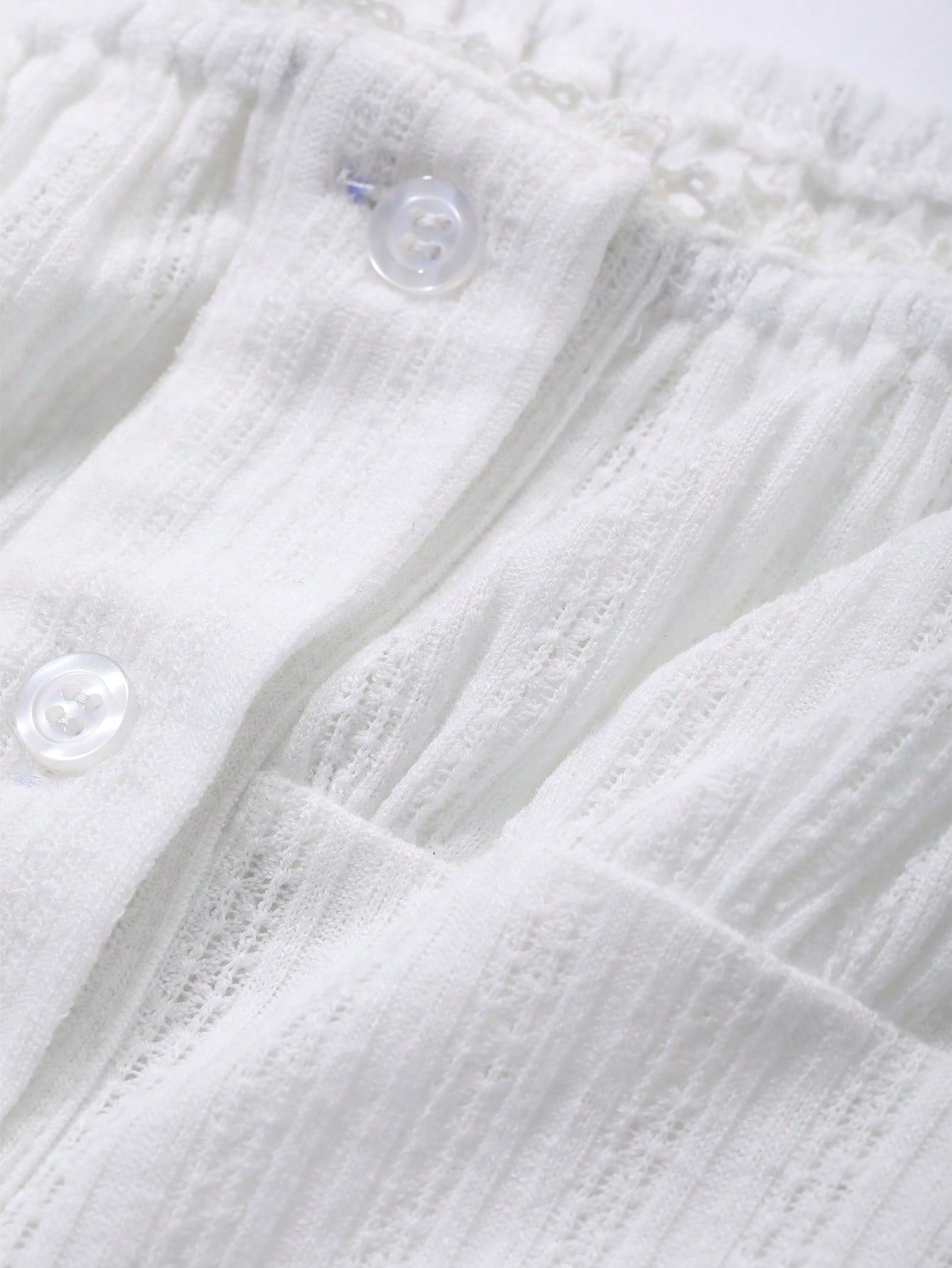 Sweet Puff Sleeve Square Neck Preppy Tee