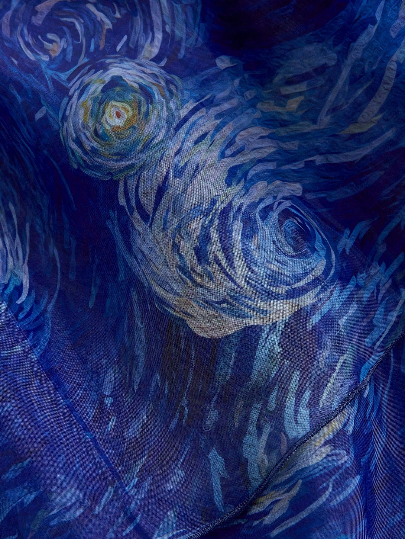 Van Gogh Starry Night Organza Mini Dress