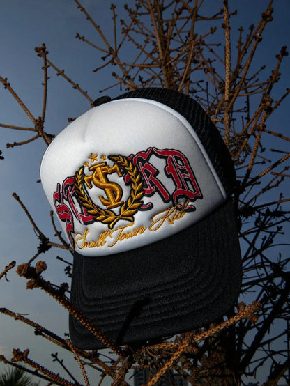 Badge Embroidery Mesh Trucker Snapback Baseball Cap