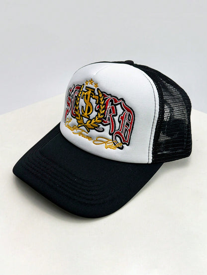 Badge Embroidery Mesh Trucker Snapback Baseball Cap