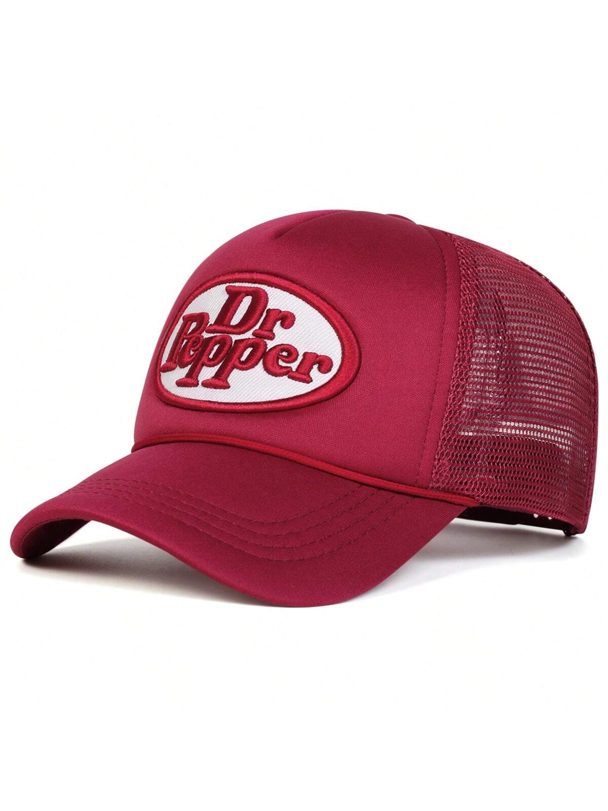 Dr Pepper Street Fashion Letter Embroidery Trucker Hat