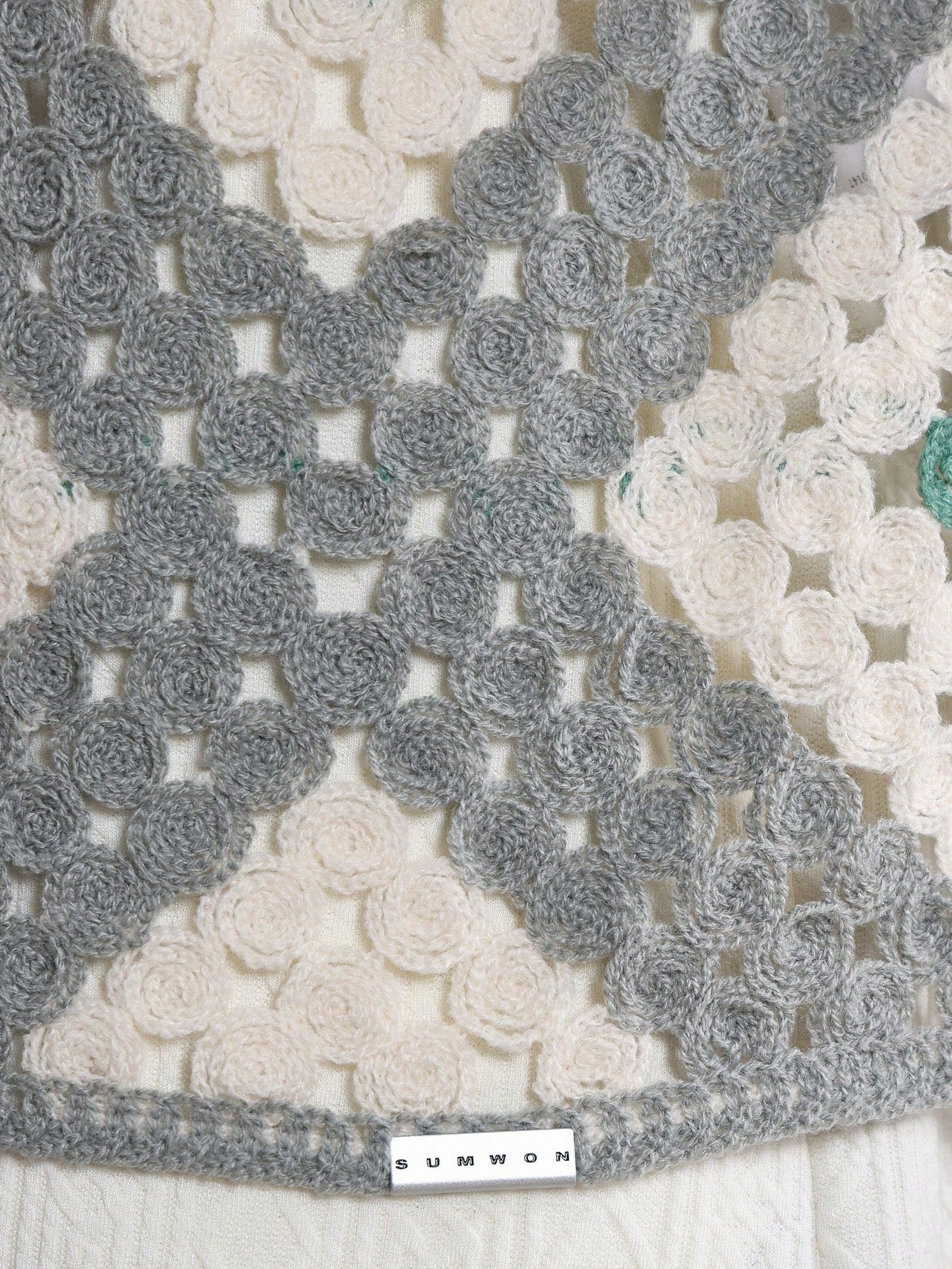 Luxury Crochet Knit Geometric Resort Shirt
