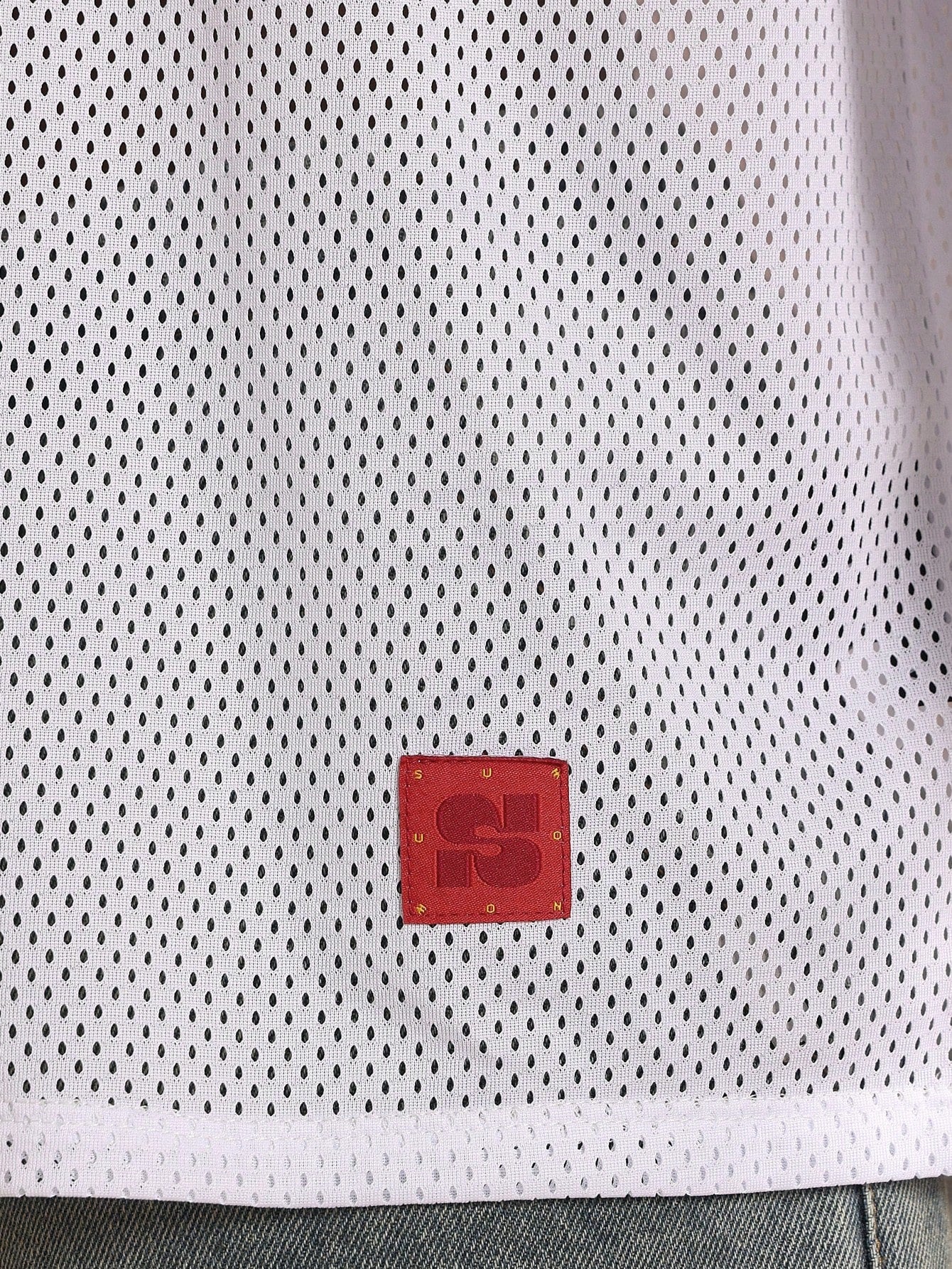 Unisex White Loose Fit Knitted Long Sleeve Jersey