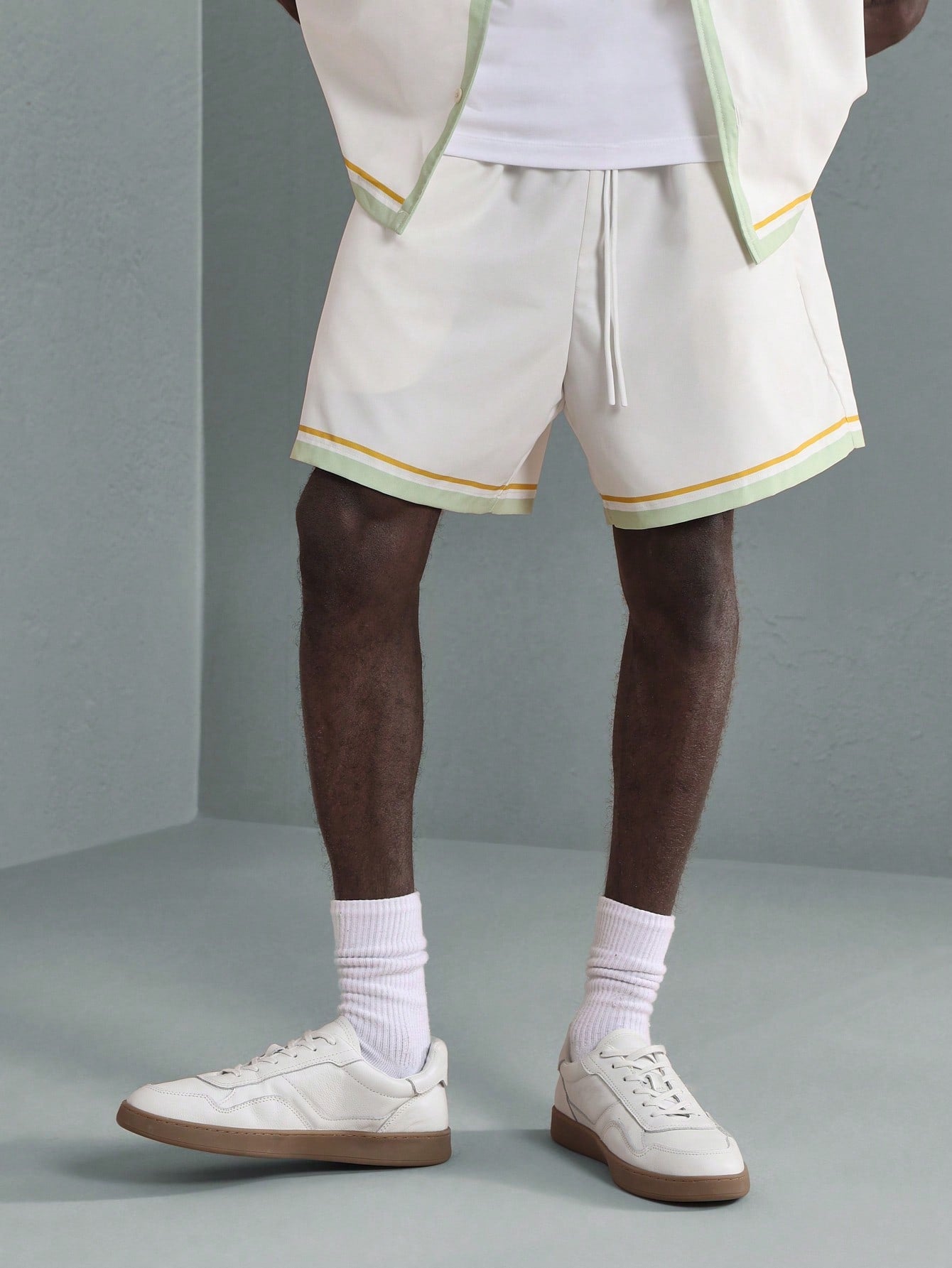 Men’s Sorrento Italian Lemon Print Shirt and Shorts Set