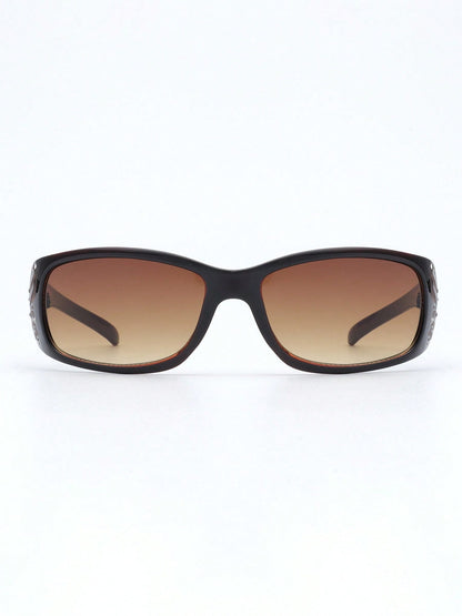 Women's Y2K Floral Embossed Square Fashion Glasses