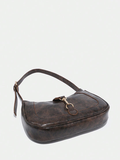 Vintage Minimalist Crescent Adjustable Strap Handbag