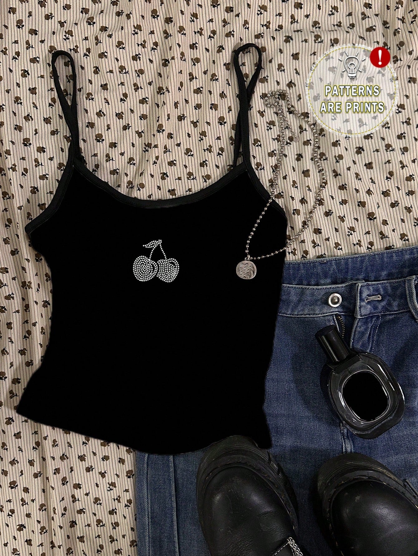 Vintage Race Car Leopard Print Cami Crop Top