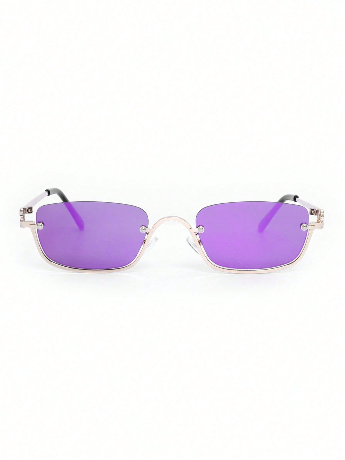 Women’s Metal Half-Frame Square Stylish Eyewear