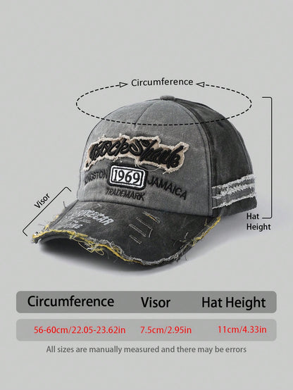 Grunge Punk Vintage Distressed Baseball Cap