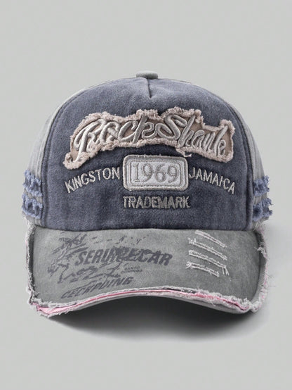 Grunge Punk Vintage Distressed Baseball Cap