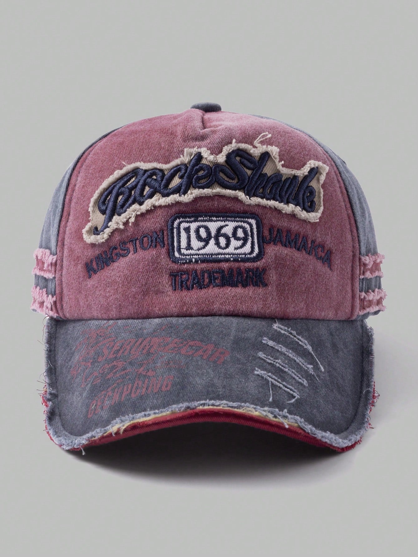 Grunge Punk Vintage Distressed Baseball Cap