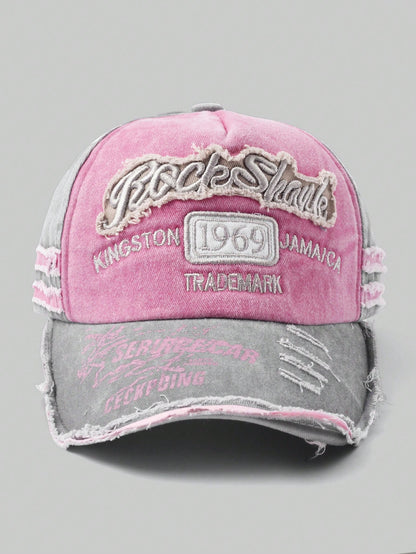 Grunge Punk Vintage Distressed Baseball Cap