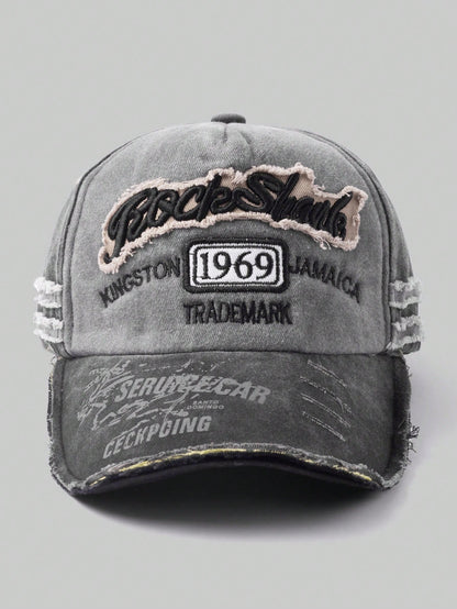 Grunge Punk Vintage Distressed Baseball Cap