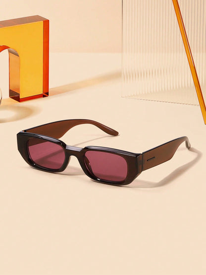 Retro Rectangular Wide-Edged Fashion Glasses
