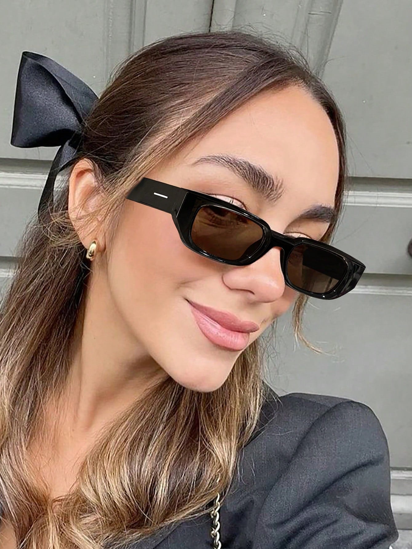 Retro Rectangular Wide-Edged Fashion Glasses