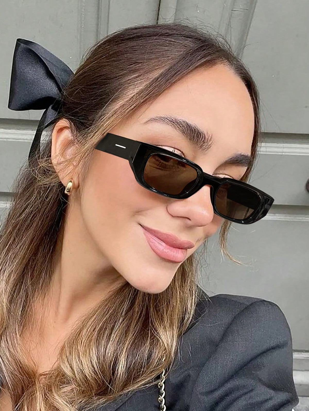 Retro Rectangular Wide-Edged Fashion Glasses