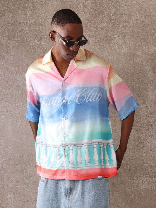 Vacation Club Retro Summer Paradise Short Sleeve Shirt
