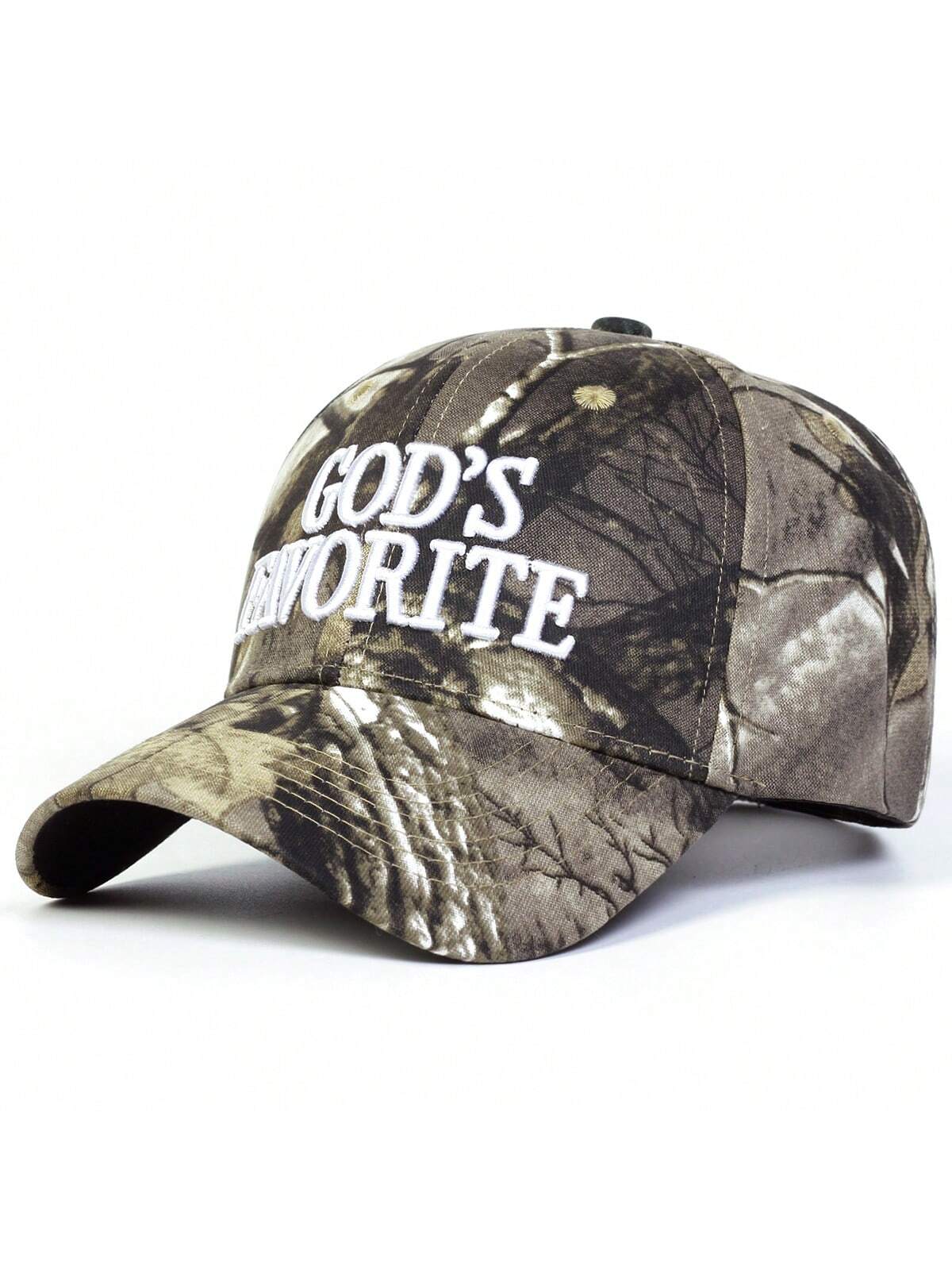God's Favorite Embroidered Camo Baseball Cap