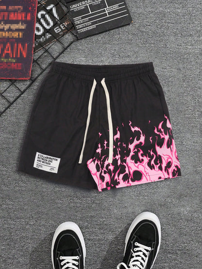 Men's Totem Digital Print Casual Sports Shorts