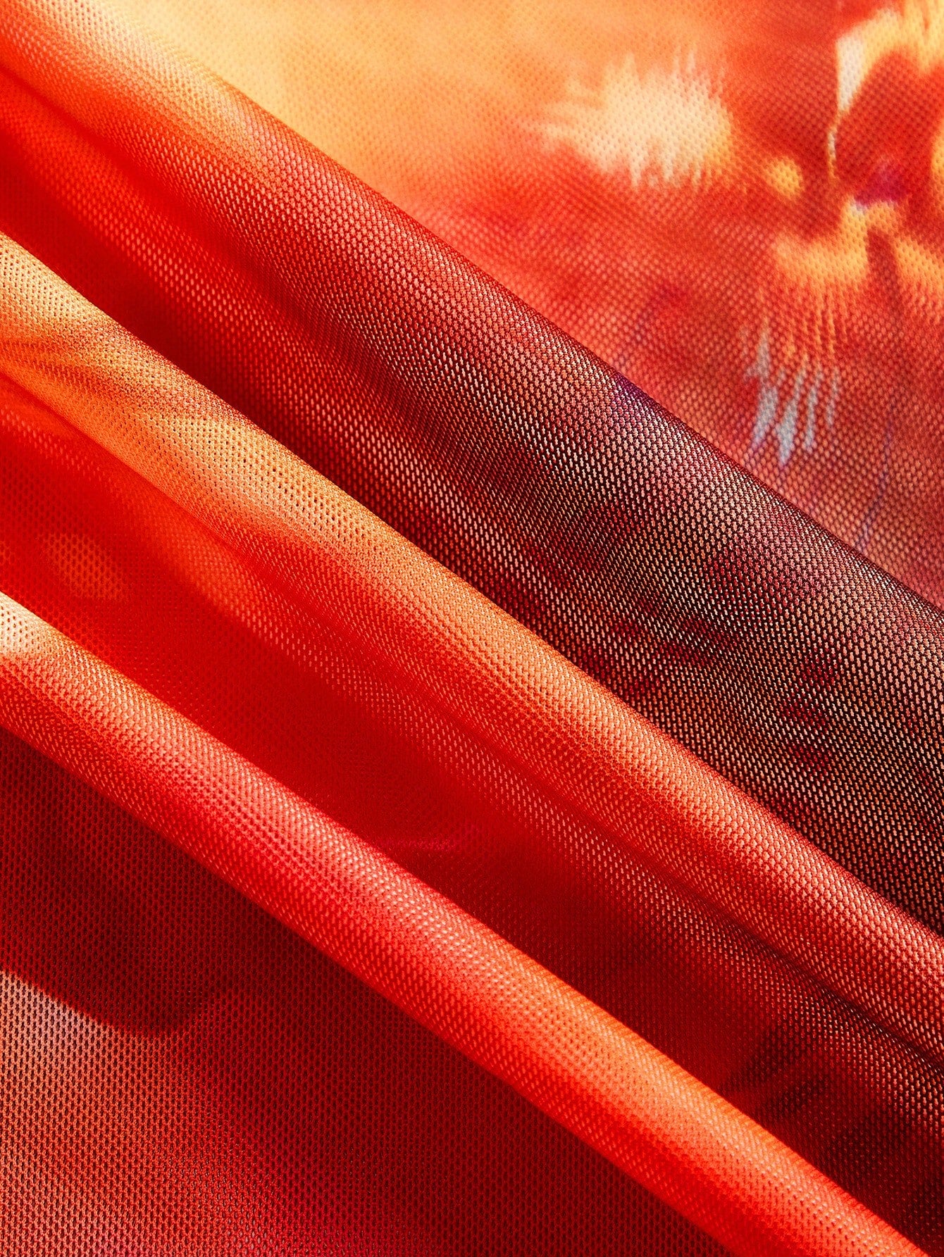 Women's Boho Multicolor Halter Tie-Dye Mesh Maxi Dress