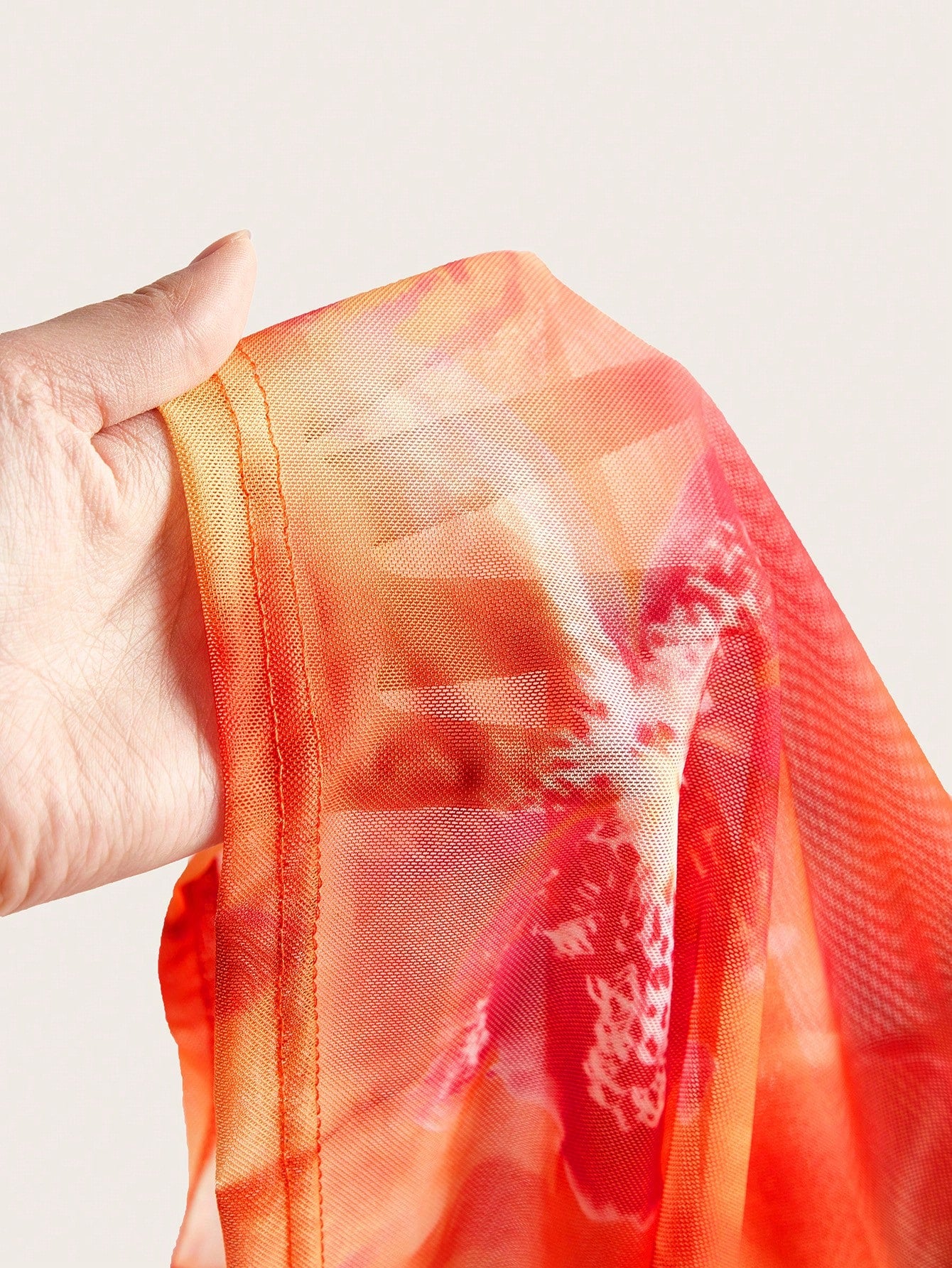 Women's Boho Multicolor Halter Tie-Dye Mesh Maxi Dress