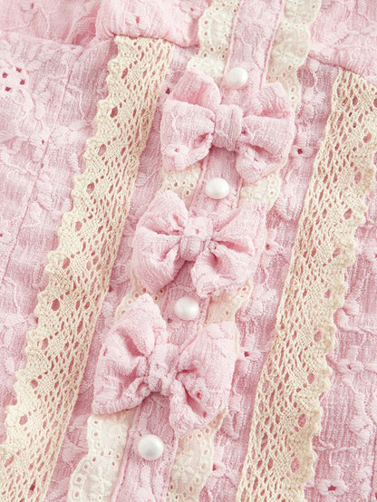 Kawaii Moe Princess Cute Bow Waist Blouse