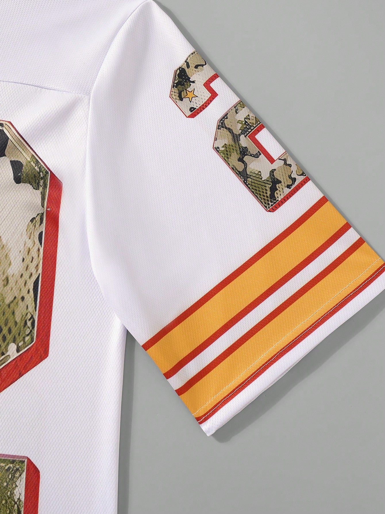 Multicolor Heart-Shape Neck Athleisure Jersey