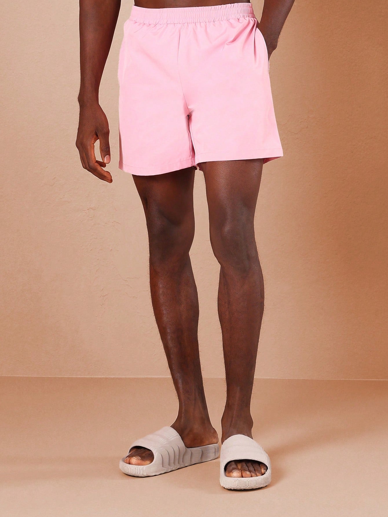 Men's Regular Fit Pull-On Drawstring Swim Shorts