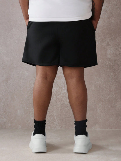 Athletic Drop Crotch Graphic Training Shorts