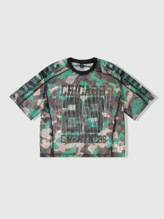 Prep Men's Camouflage Mesh Loose Jersey