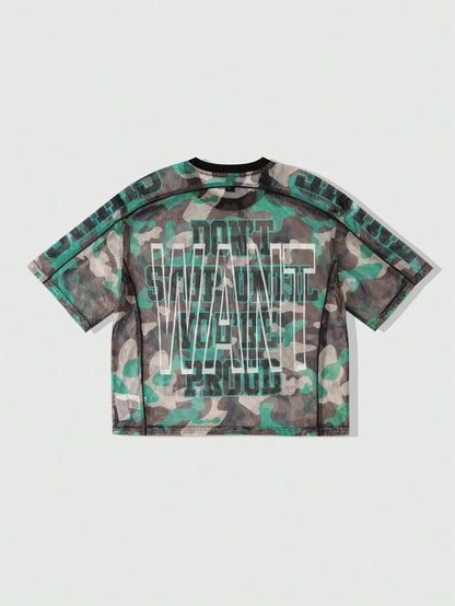 Prep Men's Camouflage Mesh Loose Jersey