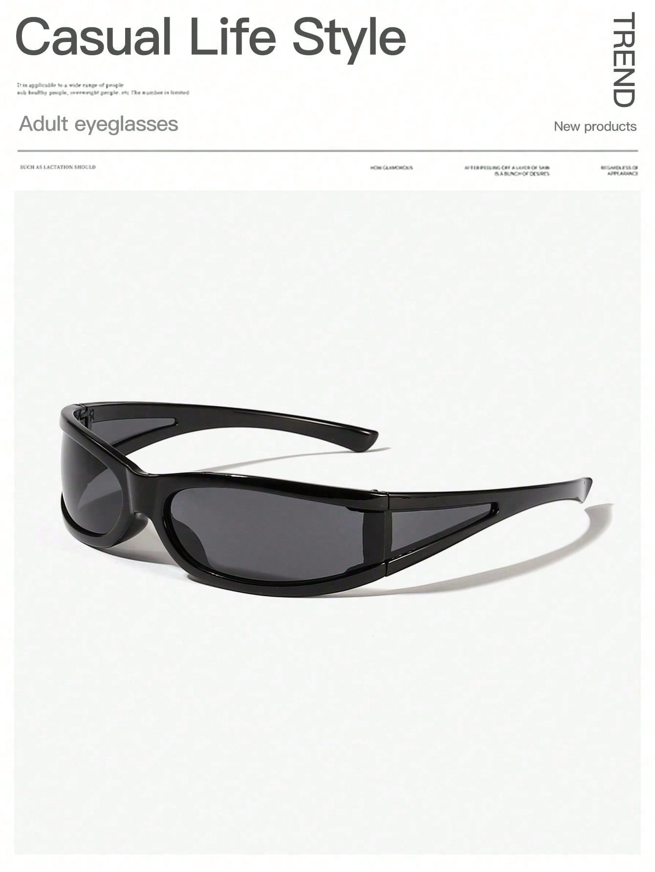 2Pk Men's Hip Hop Brown Rectangle Acrylic Fashion Frames