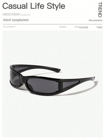 2Pk Men's Hip Hop Brown Rectangle Acrylic Fashion Frames
