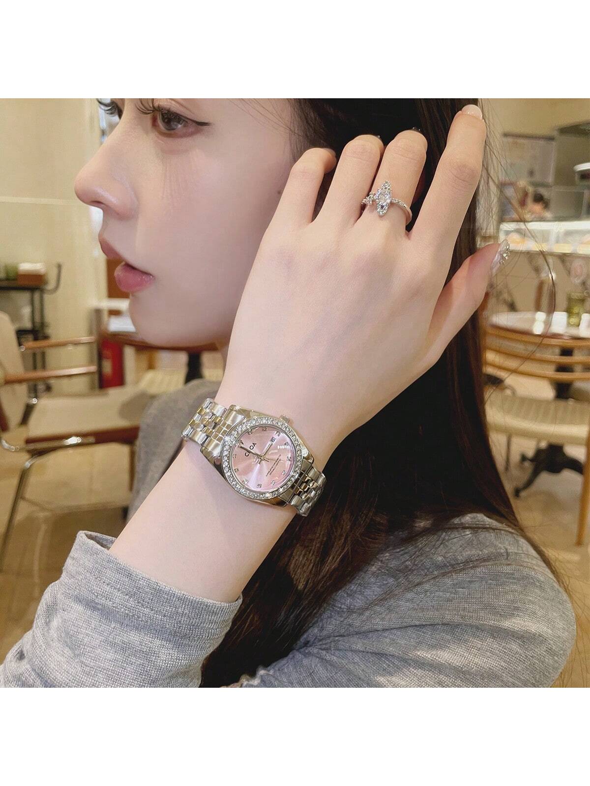 Women's Luxury Waterproof Quartz Watch with Calendar