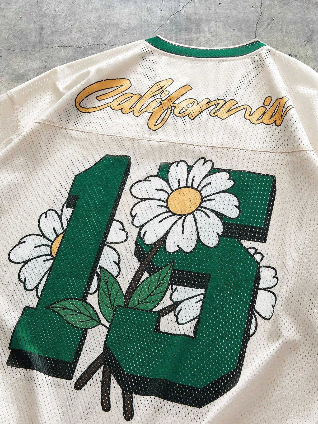 Multicolor Digital Print V-Neck Loose Fit Jersey