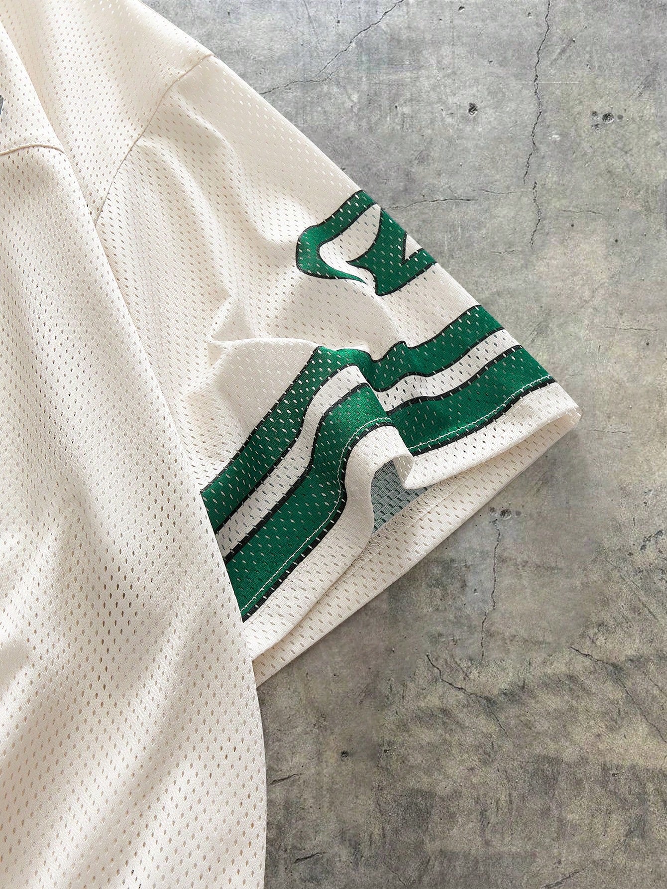 Multicolor Digital Print V-Neck Loose Fit Jersey