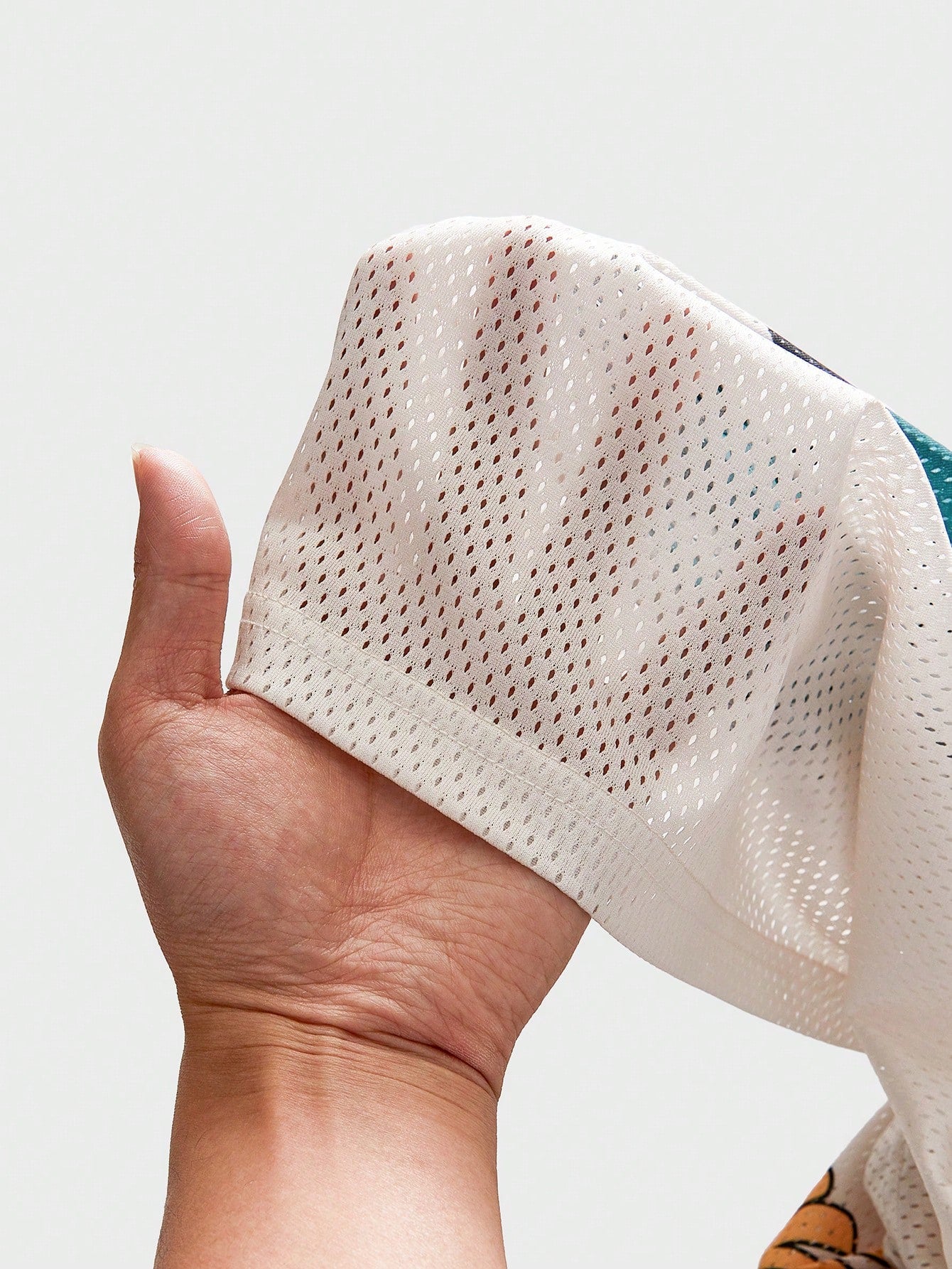 Multicolor Digital Print V-Neck Loose Fit Jersey