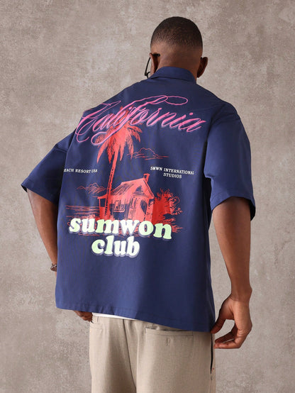 California Beach Resort Graphic Boxy Fit Shirt