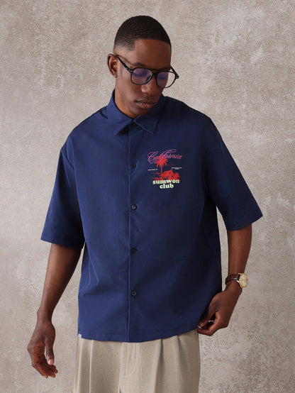 California Beach Resort Graphic Boxy Fit Shirt