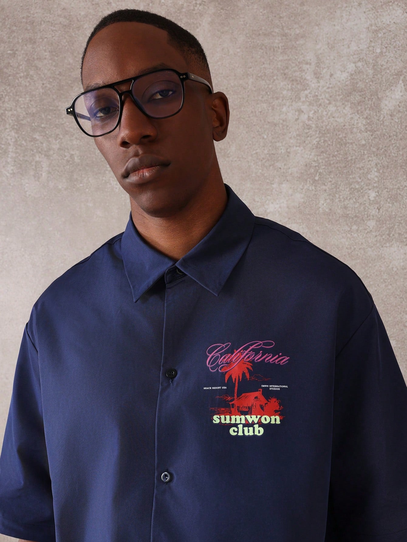 California Beach Resort Graphic Boxy Fit Shirt