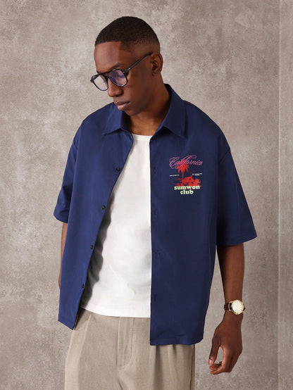 California Beach Resort Graphic Boxy Fit Shirt