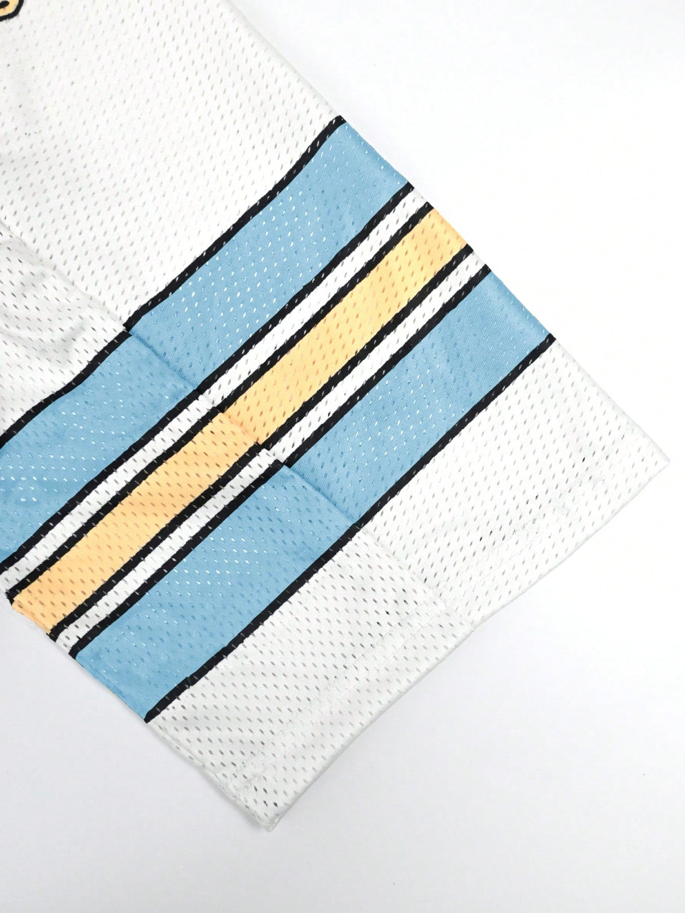 Baby Blue Letter & Angel Print V-Neck Jersey