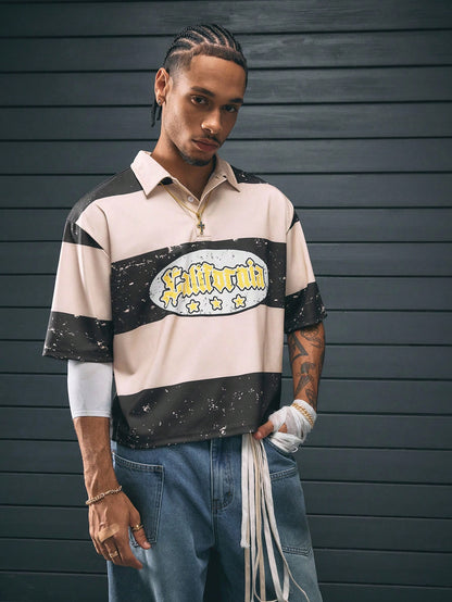 Men's Loose Fit Short Sleeve Polo