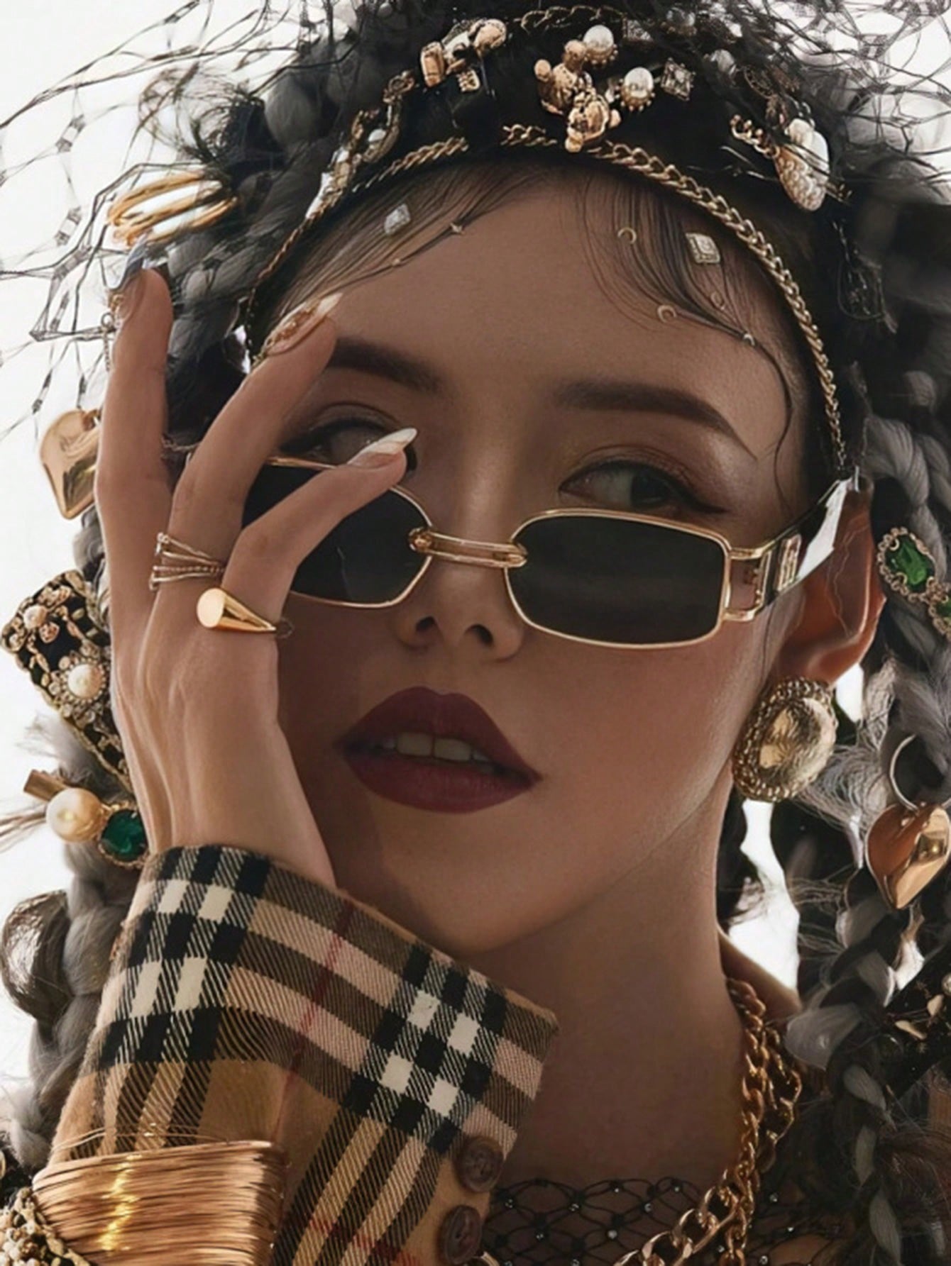 Retro Personalized Women's Fashion Decorative Glasses