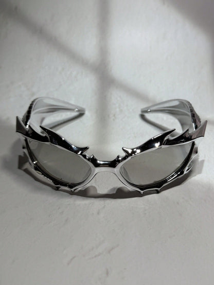 3D Printed Cyberpunk Dragon Horn Sci-Fi Glasses
