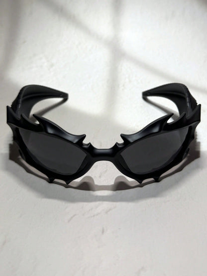 3D Printed Cyberpunk Dragon Horn Sci-Fi Glasses